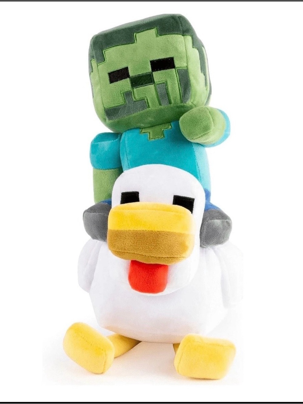 Mattel Minecraft Plush Zombie Chicken Jockey Toy Collectible. - Picture 2 of 12